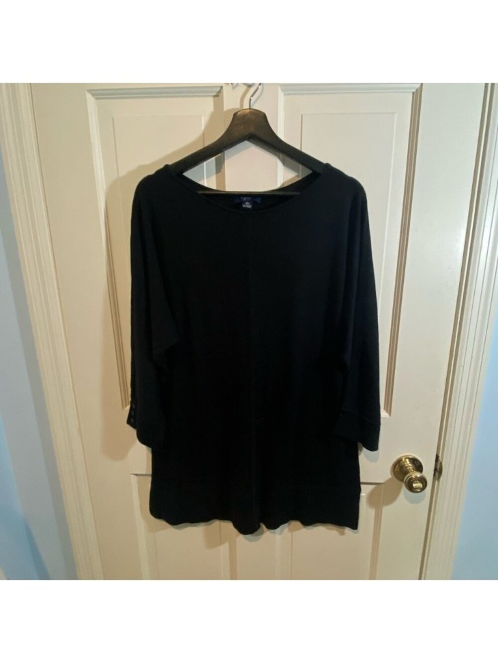 Chaps  Black Sweater - Missing Belt SIZE XL